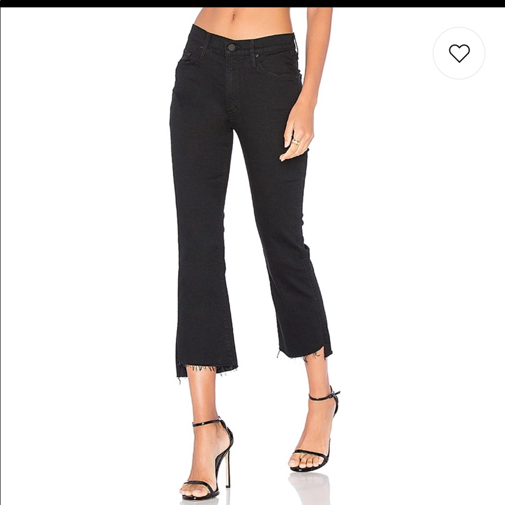 Mother The Insider Crop Two Step Fray Jeans